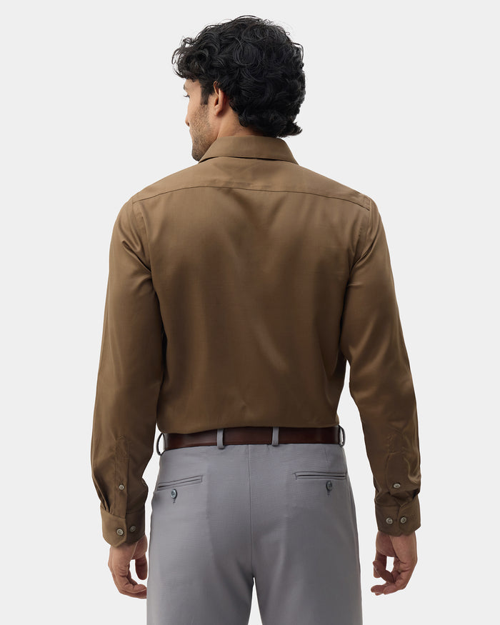 Ochre Solid Shirt - Roger