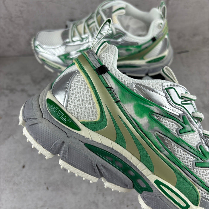 Off-White Be Right Back Green Metallic Grey