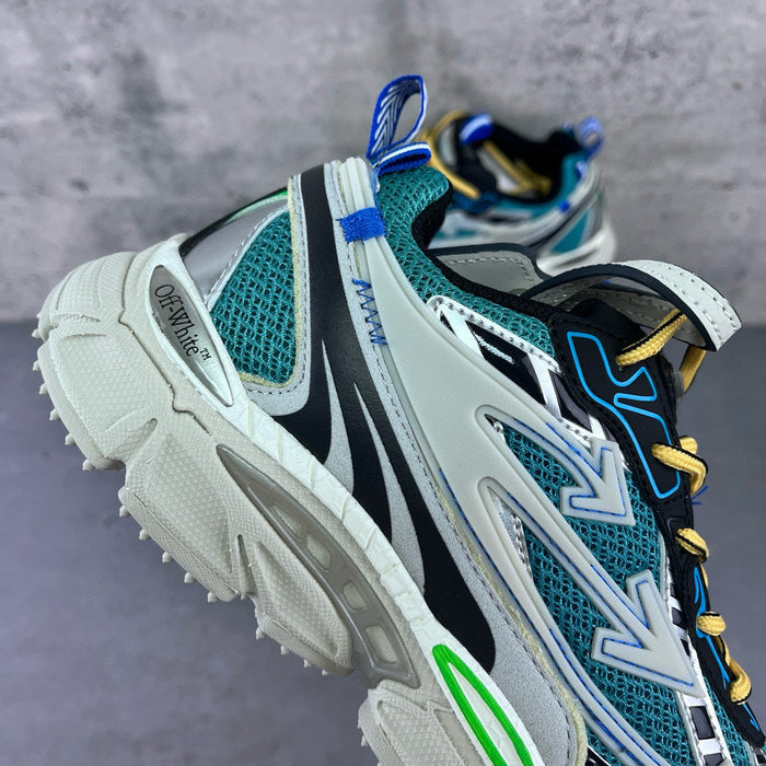 Off-White Be Right Back Teal White Grey