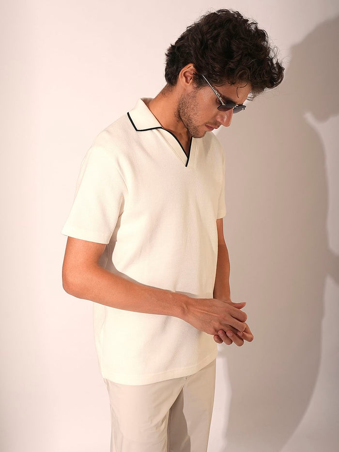 Off-White Organic Cotton Polo