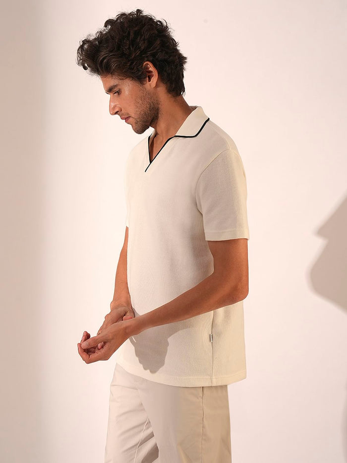 Off-White Organic Cotton Polo