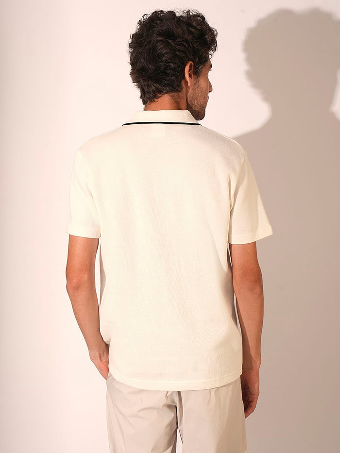 Off-White Organic Cotton Polo