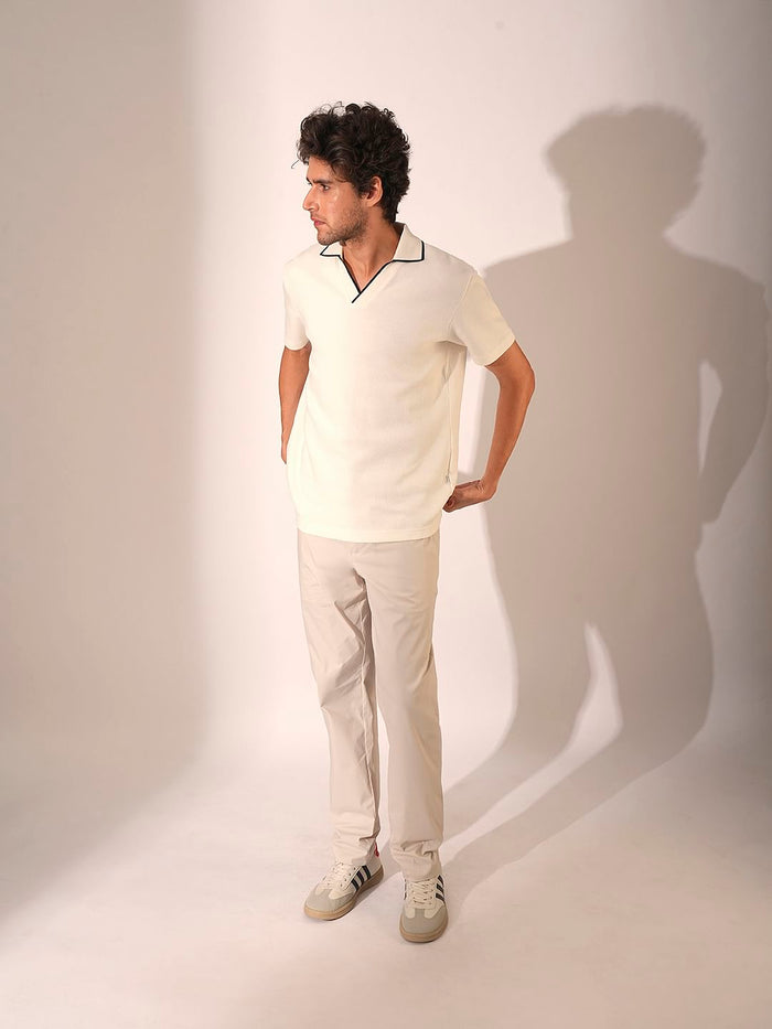 Off-White Organic Cotton Polo