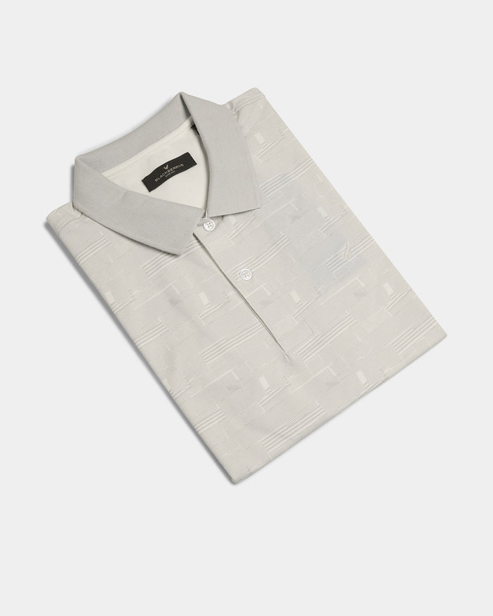 Off White Printed Polo - Mac