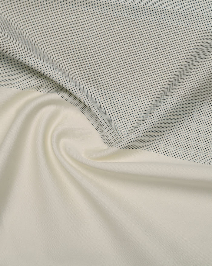 Off White Printed Polo - Muki