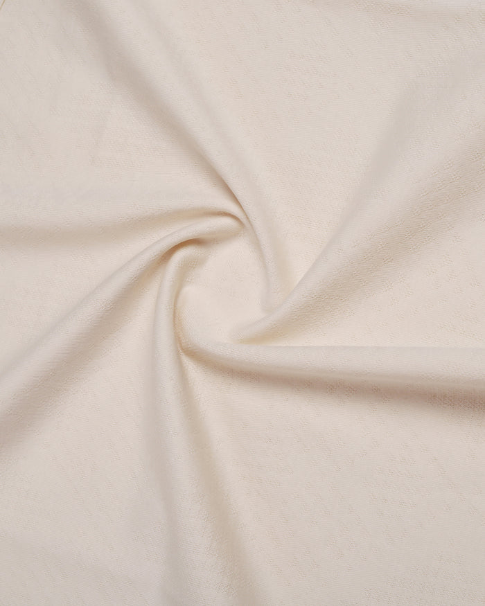 Off White Textured Polo - Min Jun