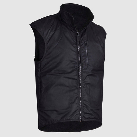 Oilskin Black Fur Lined Replica Vest (no tail)