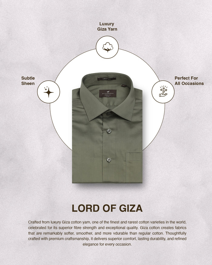 Olive Solid Shirt - Roger