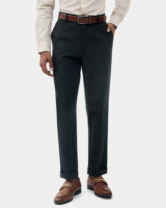 CLEAN FRONT COMFORT FIT SOLID TROUSER