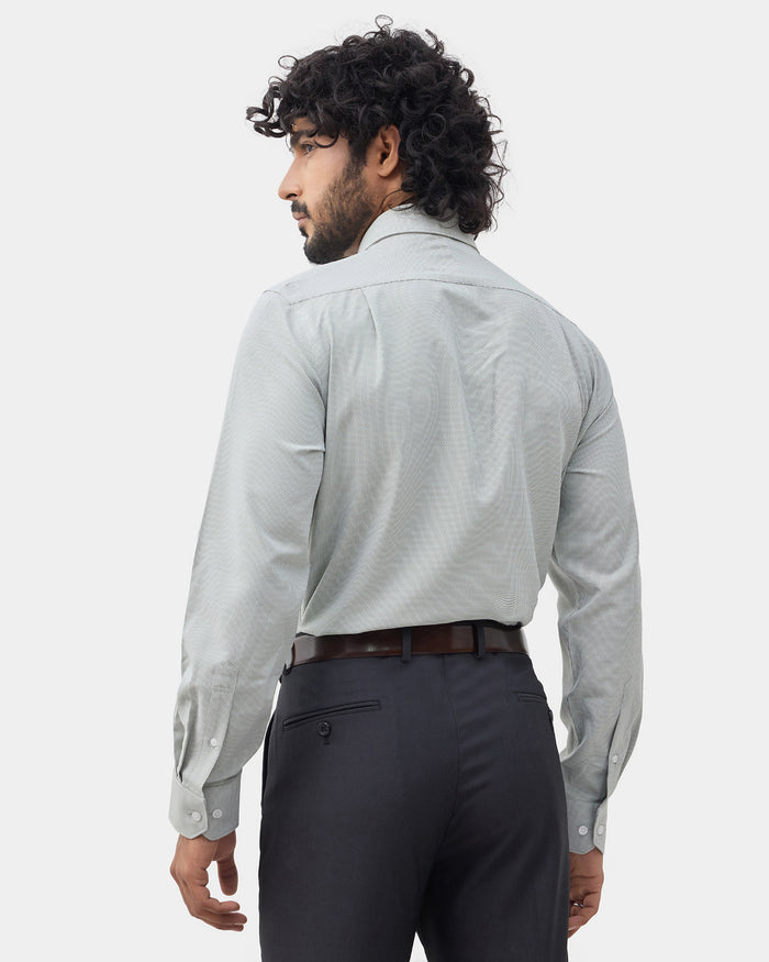 Olive Unwrinkle Textured Shirt - Russel E