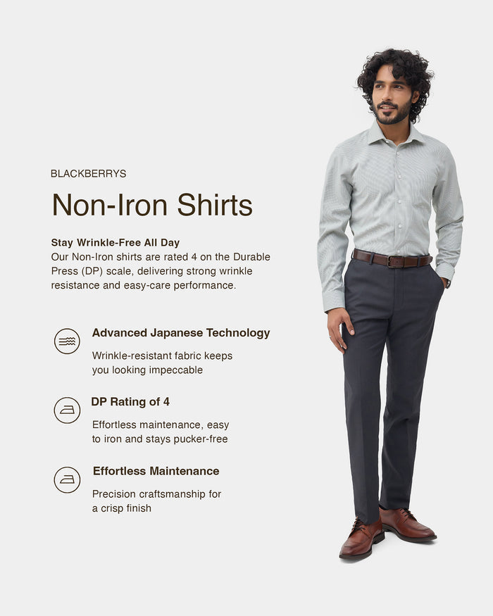 Olive Unwrinkle Textured Shirt - Russel E