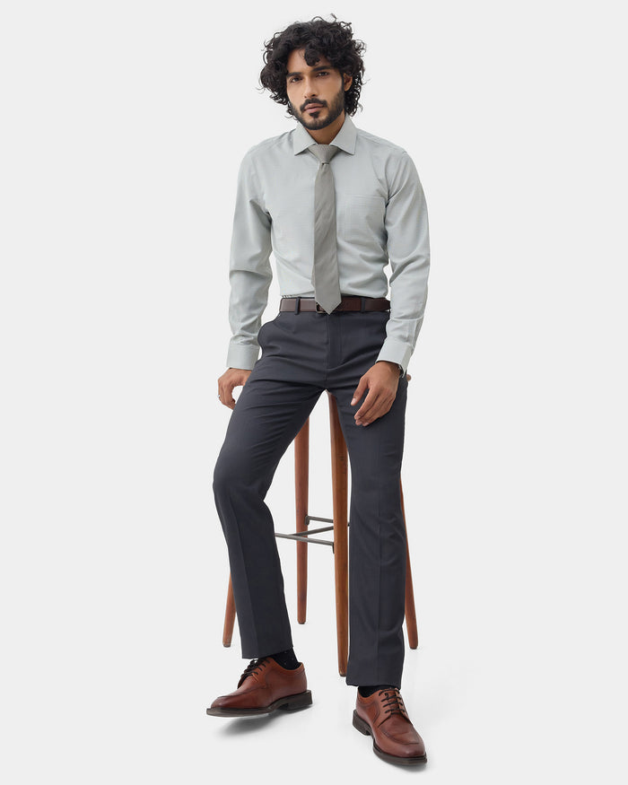 Olive Unwrinkle Textured Shirt - Russel E