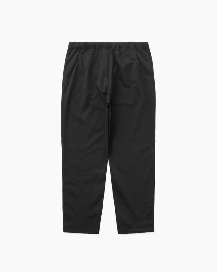One Tuck Tapered Stretch Pants Black