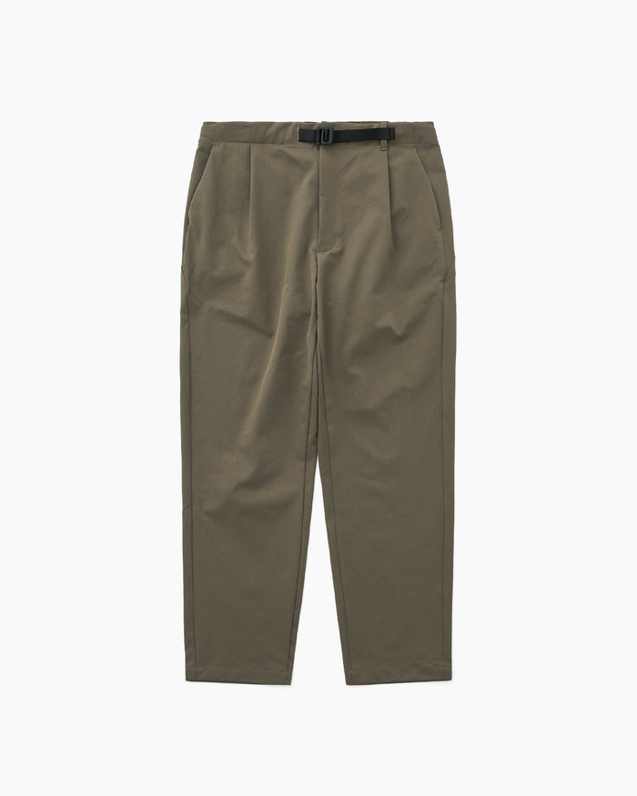 One Tuck Tapered Stretch Pants Sand Land