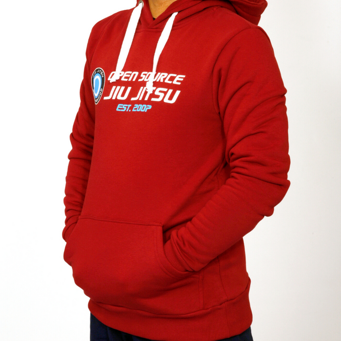 'Open Source Jiu Jitsu' Hoodie  (Red)
