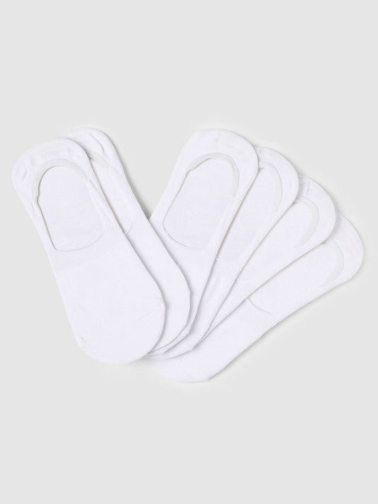 Pack of 3 No-Show Socks - White