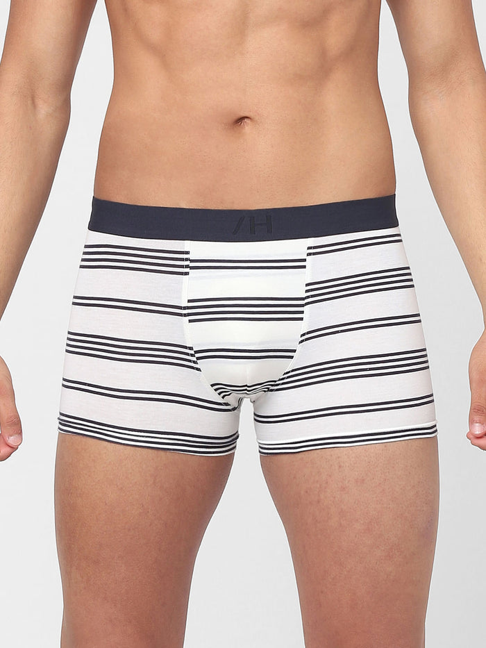 Pack of 3 Striped Trunks - Grey, White, Blue