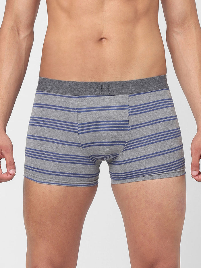 Pack of 3 Striped Trunks - Grey, White, Blue