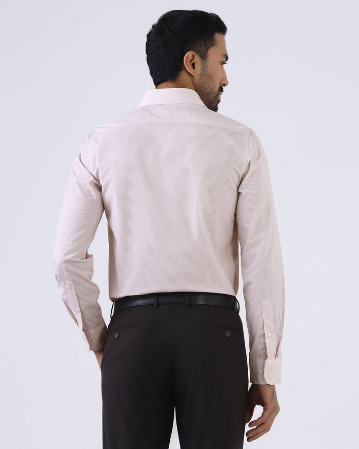 Peach Non Iron Printed Shirt - Erol