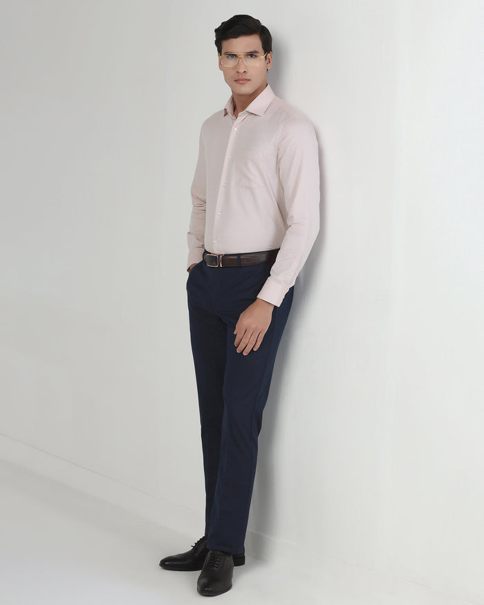 Peach Textured Shirt - Brice