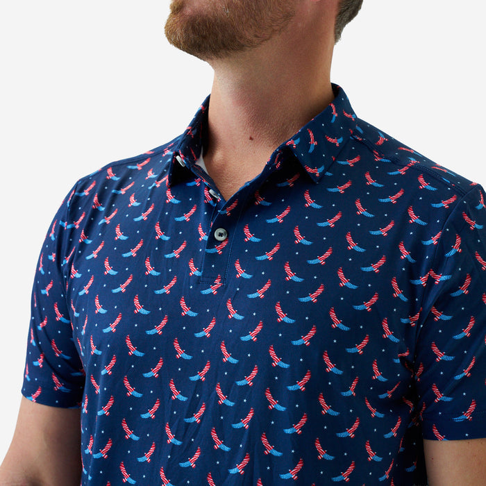 Performance Polo - USA Eagle - Navy