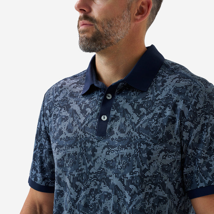 Performance Ringer Polo - Digi Camo - Navy
