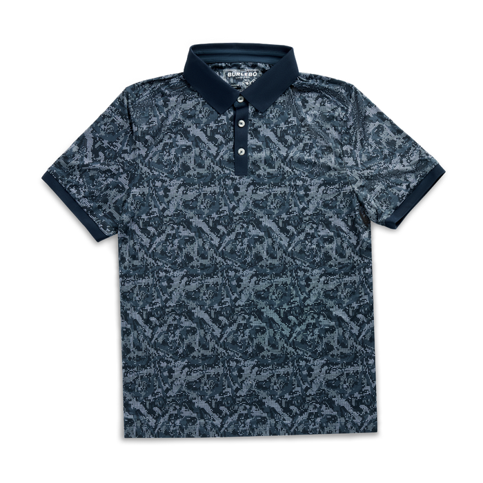 Performance Ringer Polo - Digi Camo - Navy