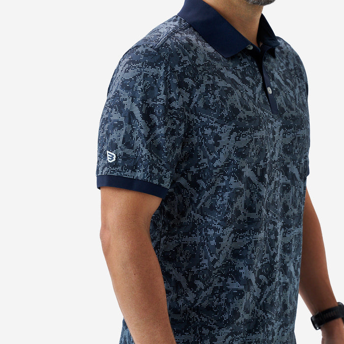 Performance Ringer Polo - Digi Camo - Navy