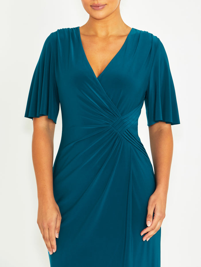 Philly Teal Jersey Dress