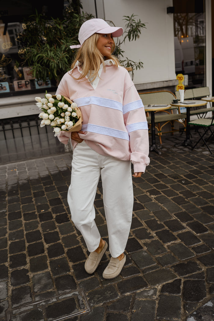 Pink And Grey Luna Sweater