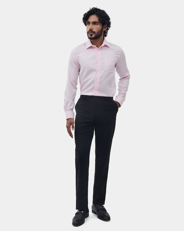 Pink Textured Shirt - Claron