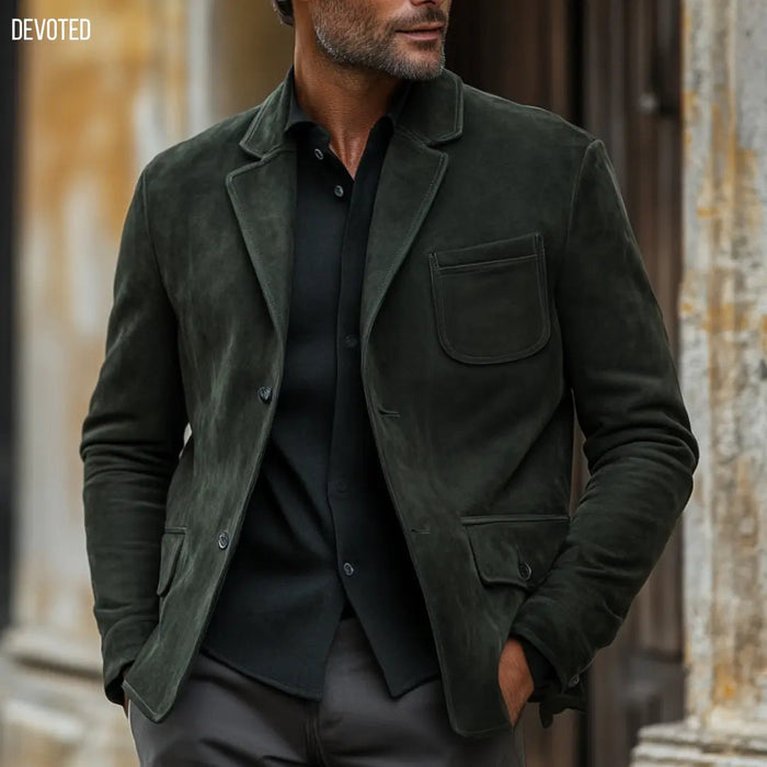 Piper Blazer - SALE Green - Nappa Suede