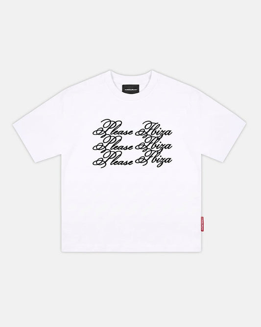 PLEASE IBIZA REGULAR TEE WHITE - Cold Culture