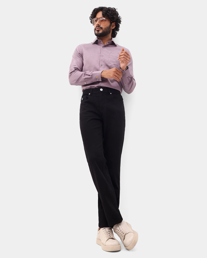 Plum Check Shirt - Herren