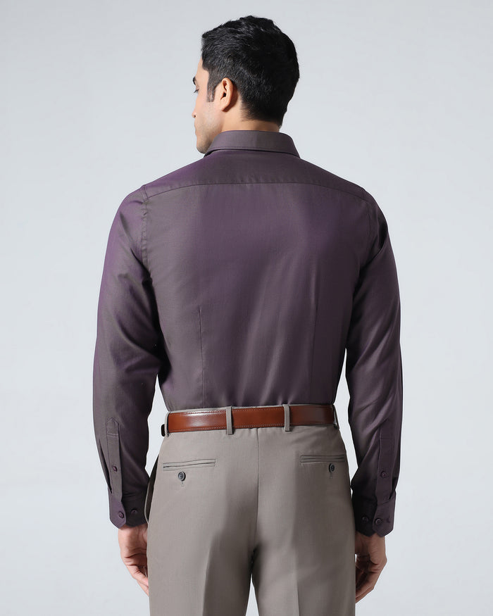 Plum Textured Shirt - Magnus