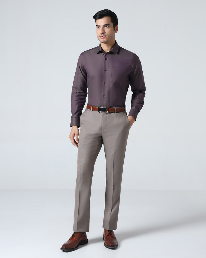 Plum Textured Shirt - Magnus