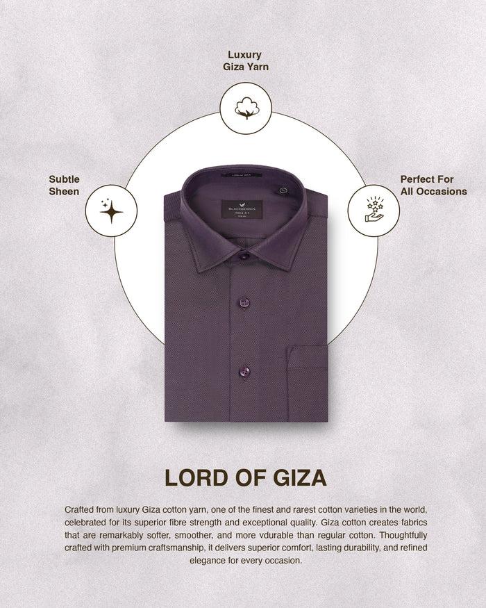 Plum Textured Shirt - Magnus