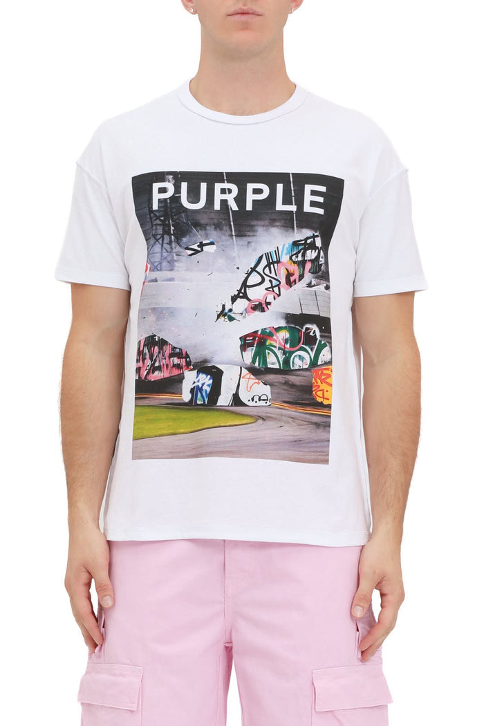 PURPLE BRAND TEXTURED INSIDE OUT TEE P101-TWPU325