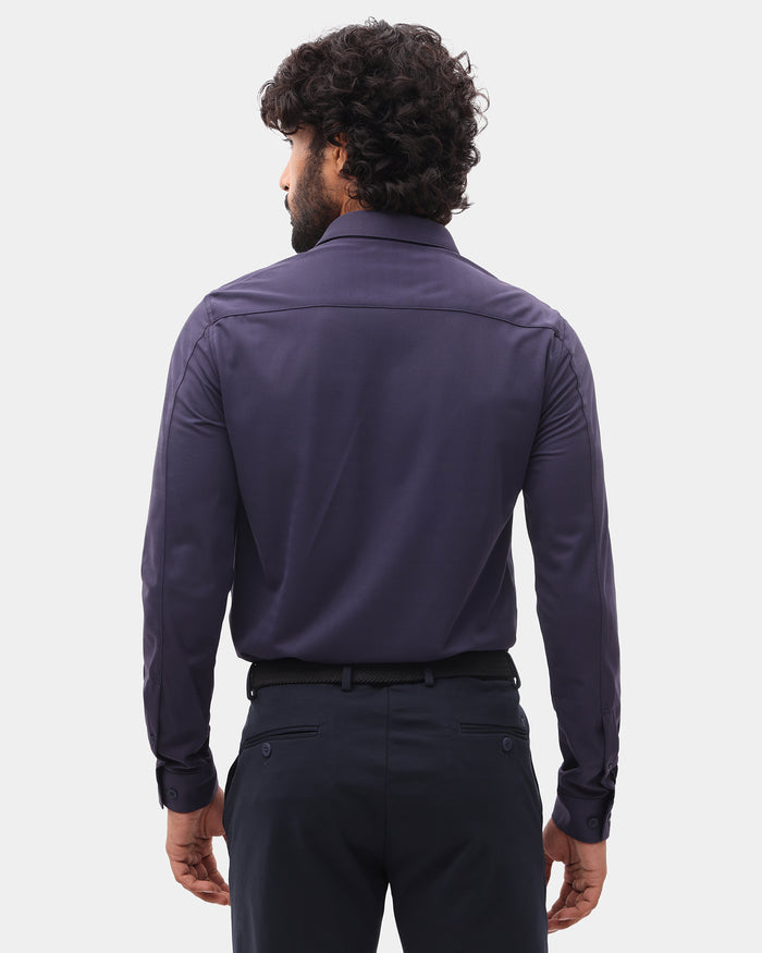 Purple TechPro Stripe Shirt - Keish