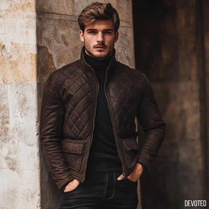 Raven Jacket Brown - Nappa Suede