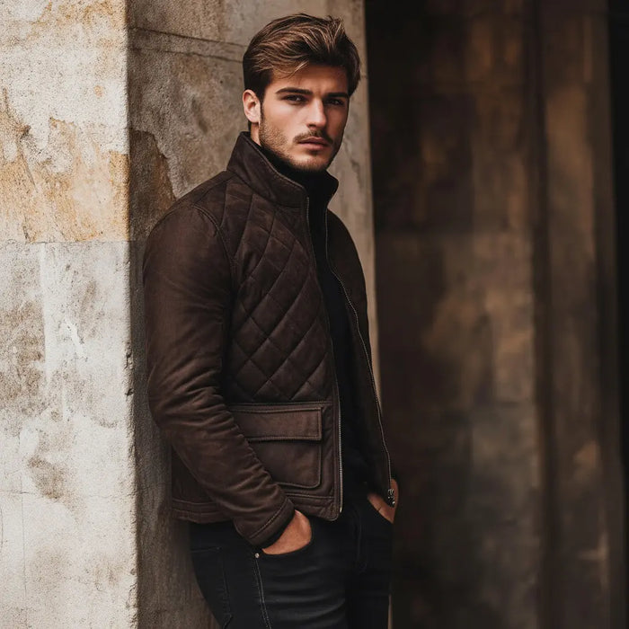 Raven Jacket Brown - Nappa Suede