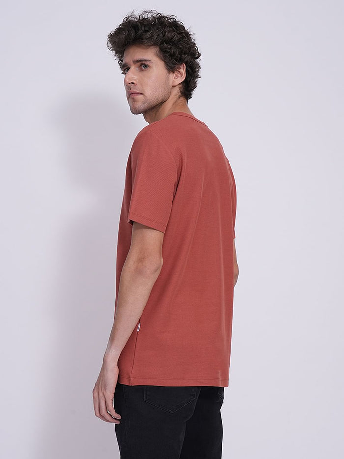 Red Pique Organic Cotton T-Shirt