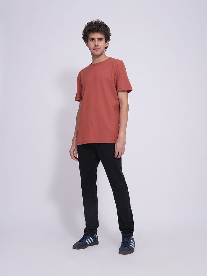 Red Pique Organic Cotton T-Shirt