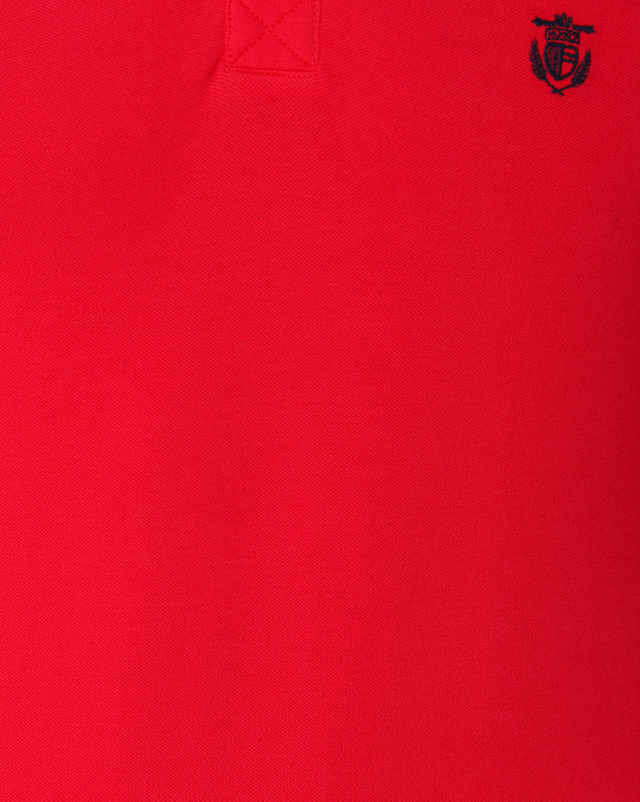 Red Polo Neck T-Shirt