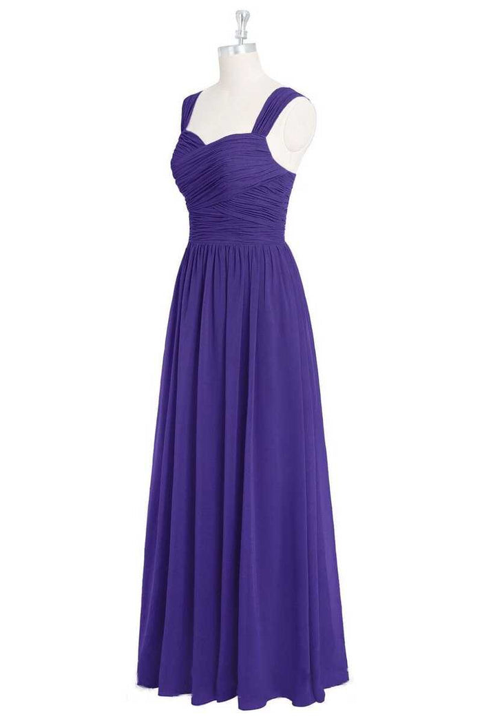 Regency Sweetheart Backless A-Line Long Bridesmaid Dress