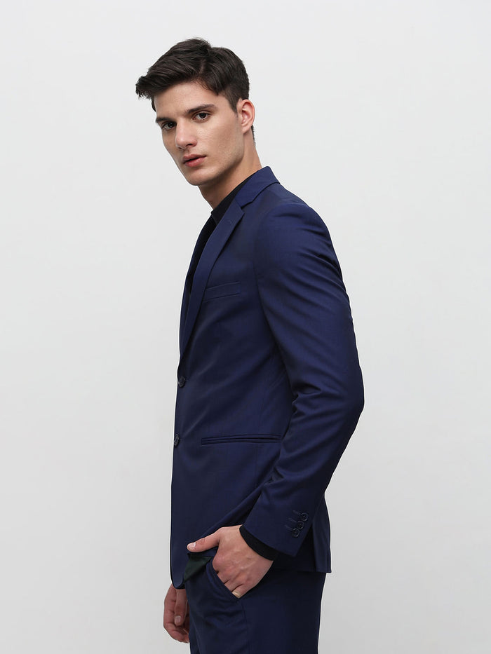 Royal Blue Slim Fit Suit-Set Blazer