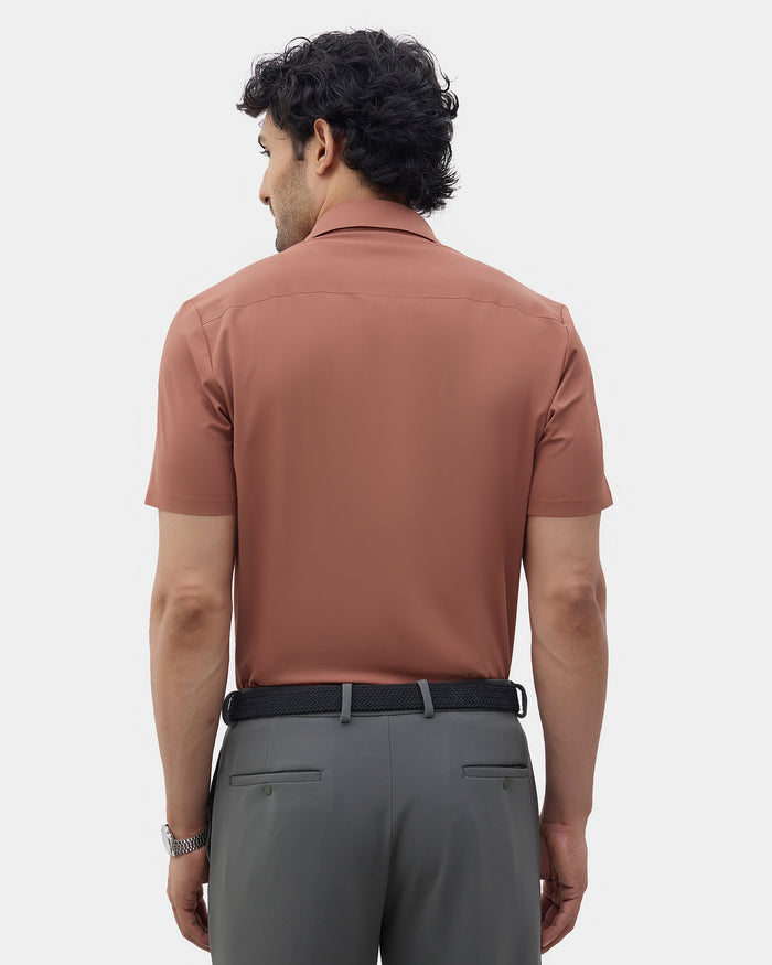 Rust TechPro Textured Shirt - Kanon