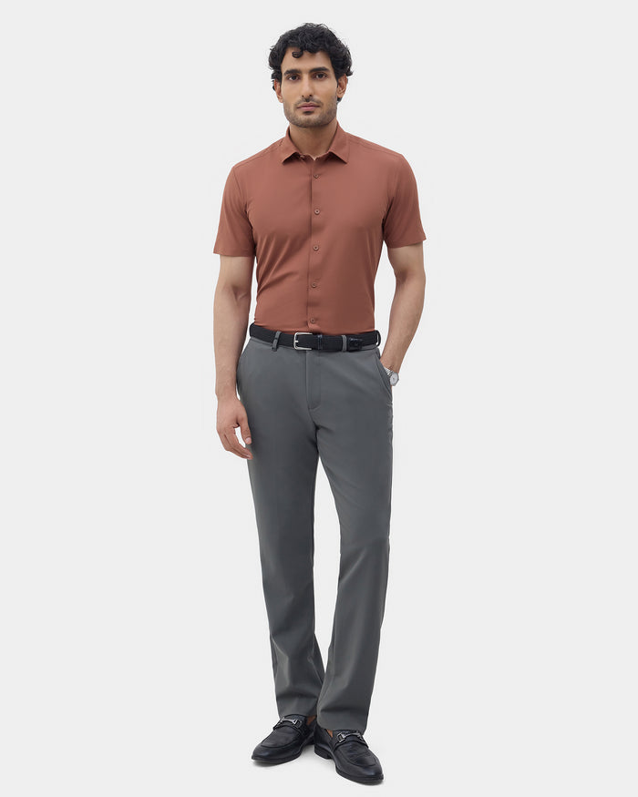 Rust TechPro Textured Shirt - Kanon