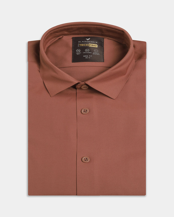 Rust TechPro Textured Shirt - Kanon