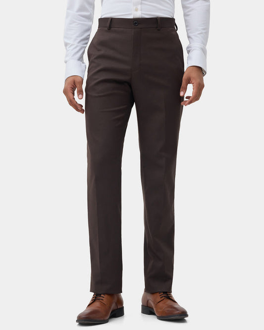 CLEAN FRONT SUPER SLIM FIT STRUCTURE TROUSER